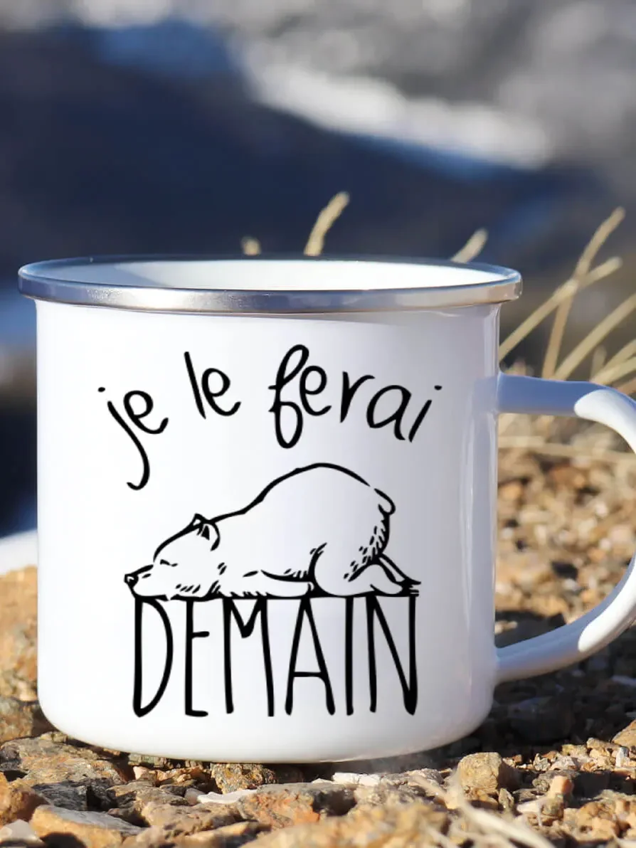 Beer And Wine Festival - Cute Enamel Coffee Mug French I