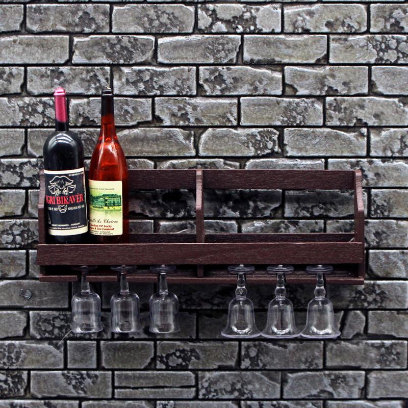 Wine Rack Wall Mount - 1 комплект, имитация кукольного домика, настенная