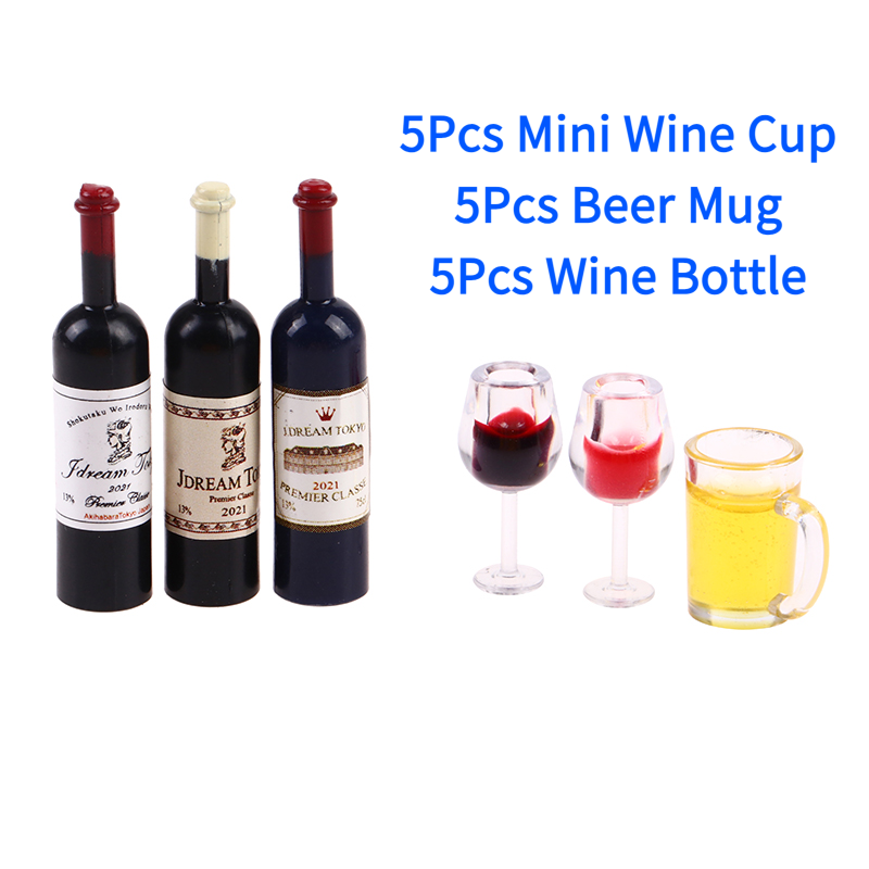 Wine Beer House - Набор из 5 миниатюрных бутылок вина