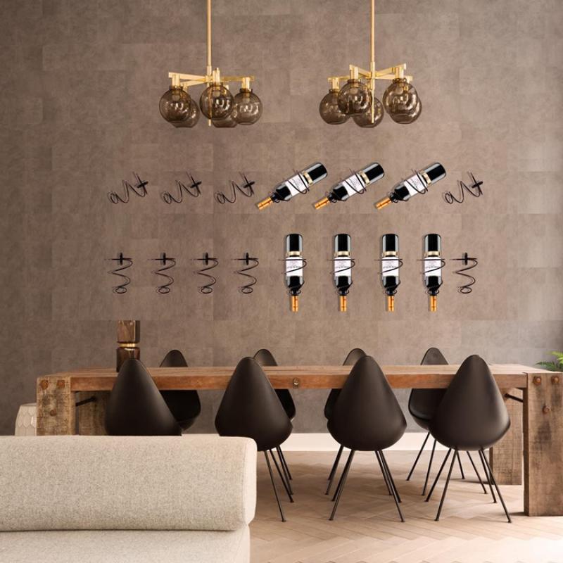 Wine Rack Wall Mount - Подвесная спиральная стойка для бутылок красного