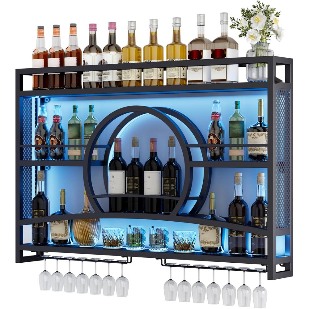 3-х уровневая 46-дюймовая винн – обзор и цена Wine Rack Wall Mount