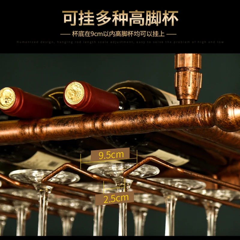Винтажные бронзовые черные жел – обзор и цена Wine Rack Wall Mount